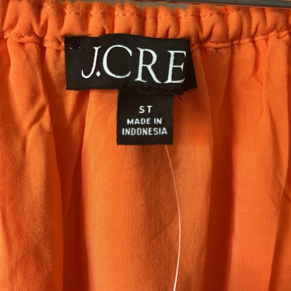 NWT J Crew Midi Gauze Dress Fire Lily — Small Tall - Picture 4 of 6